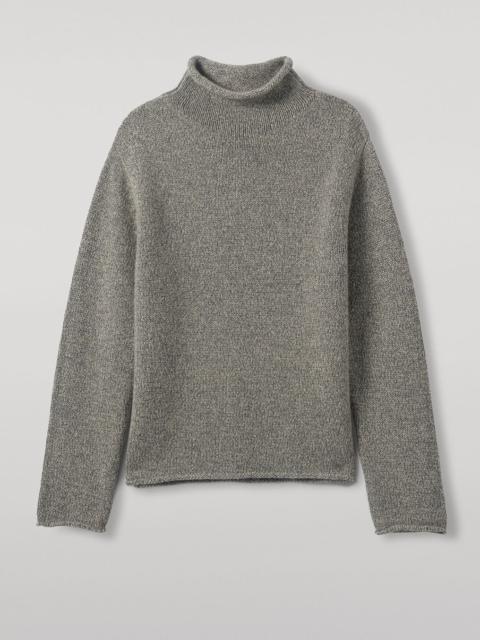 Kester Natural Marl Cashmere Funnel Neck Jumper
