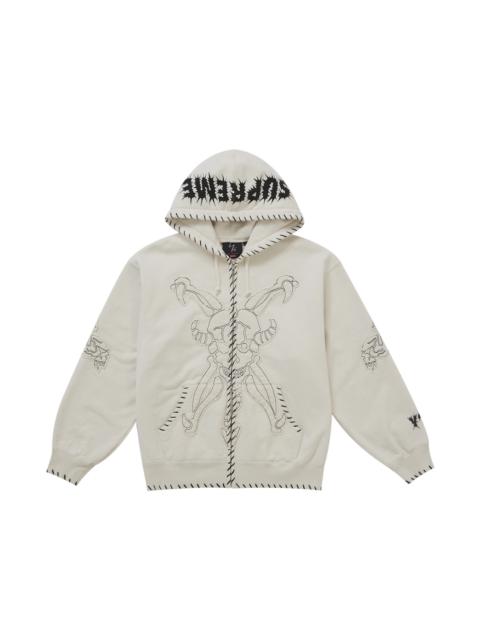 Supreme Y's by Yohji Yamamoto Zip Up Hooded Sweatshirt Natural