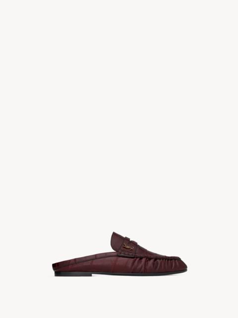 LE LOAFER MULES IN EEL