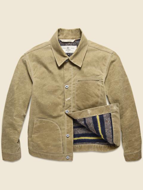 Supply Jacket - Blanket Lined Waxed Tan Ridgeline