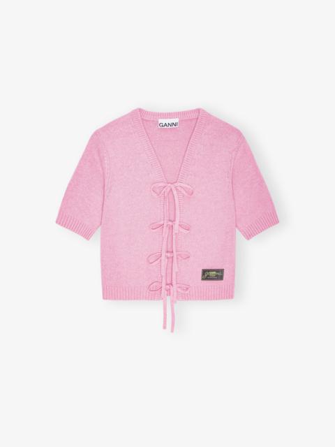 PINK FUTURE WOOL MIX CARDIGAN