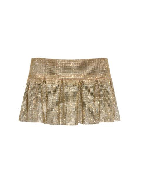PENNY PLEATED MICRO SKIRT LEMON HAZE