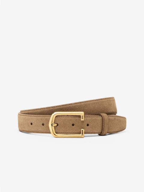 Light brown suede belt