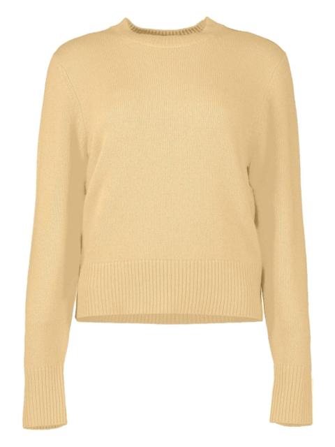 long-sleeve ribbed-hem sweater