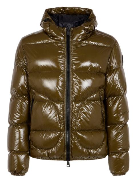 hooded quilted jacket