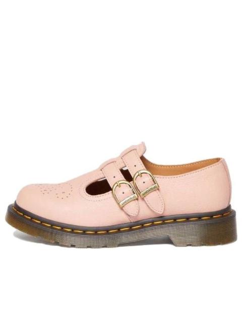 (WMNS) Dr. Martens 8065 Virginia Leather Mary Jane 'Peach Beige' 30692329