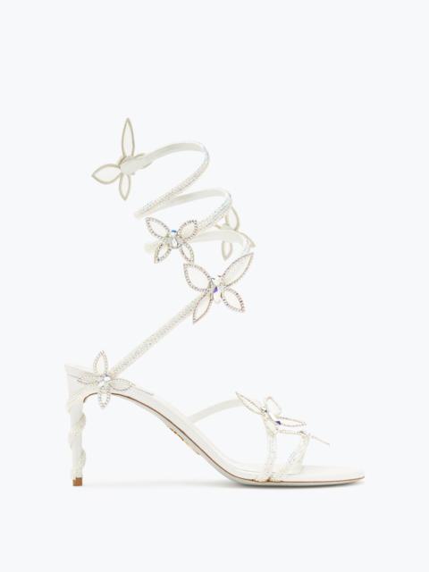 Margot Crystal White Sandal 80