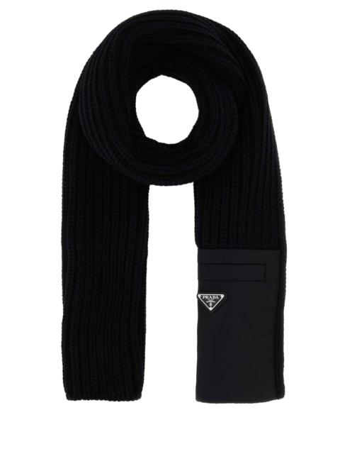 Black Wool Scarf Nero Wswv Sciarpe E Foulard