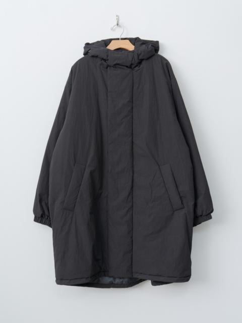 Oversized Padded Hoodie Coat - Black