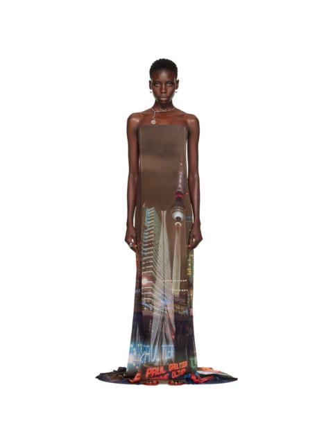 Brown Shayne Oliver Edition Maxi Dress