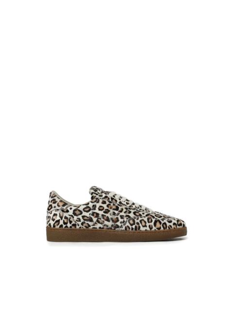 leopard-print sneakers