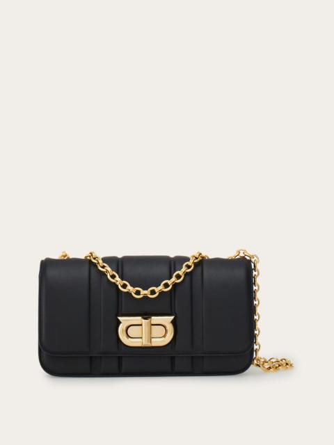 Shoulder bag with new Gancini (S)