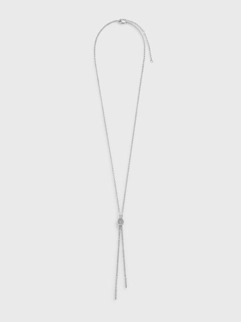 Rope lariat silver