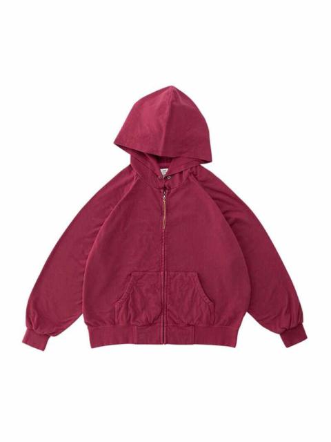 JW HOODIE F.Z. RUMPLED RED