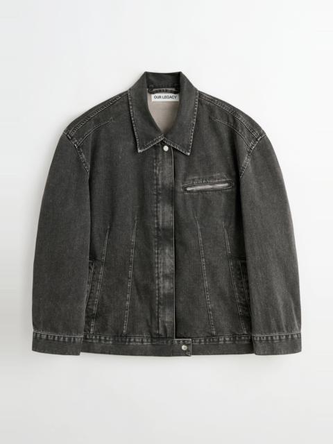 Draft Jacket Black Coated Wash