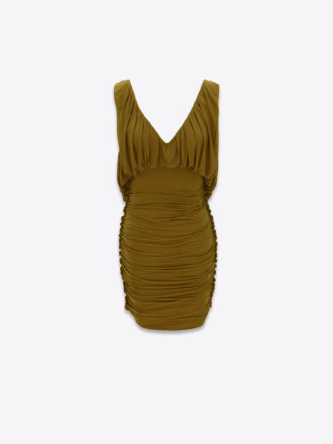 draped dress in jersey