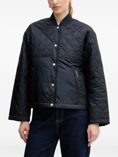 quilted buttoned jacket