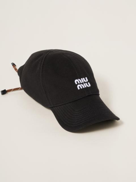 Denim baseball cap
