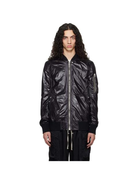 Black Temple Classic Flight Bomber Jacket