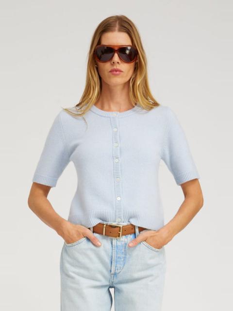 CASHMERE SHORT SLEEVE RAGLAN SWEATER