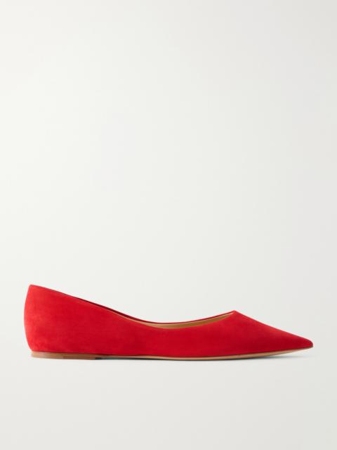 Devil Suede Ballet Flats