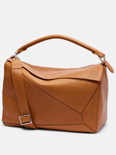 Puzzle Large leather tote bag