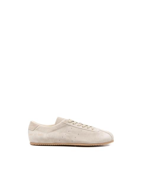 lace-up suede sneakers