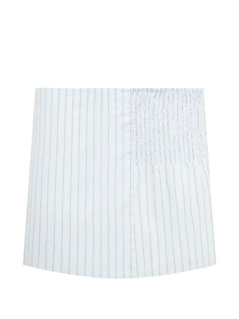 striped-pattern mini skirt