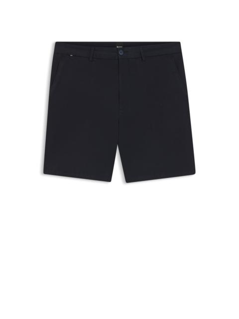 MODERN-FIT SHORTS IN STRETCH-COTTON TWILL