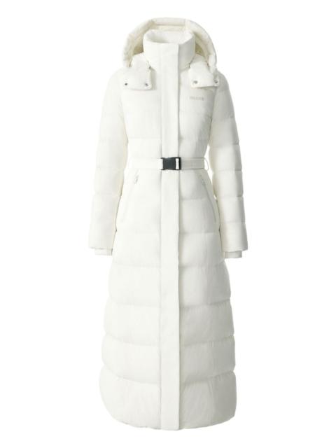 Calina-City hooded belted coat