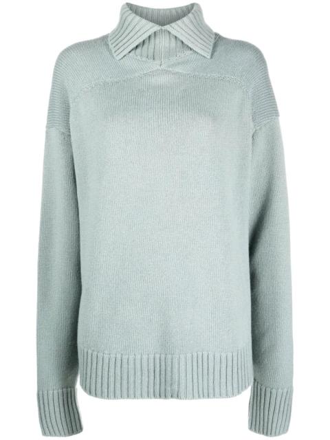 roll-neck oversized jumper