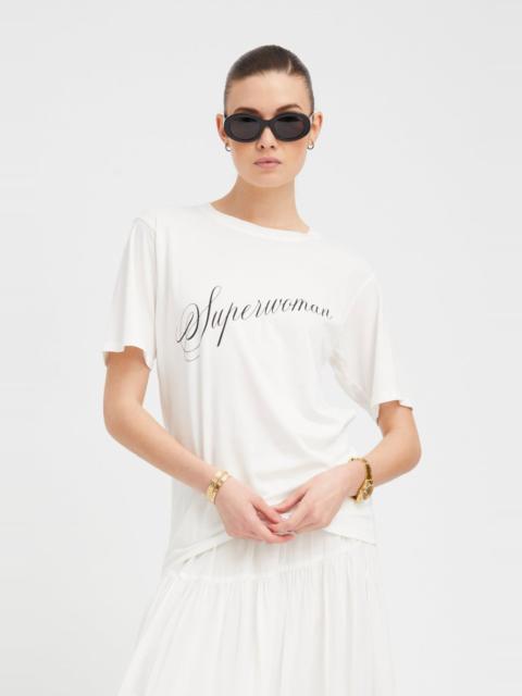 WHITE CLASSIC SUPERWOMAN TEE