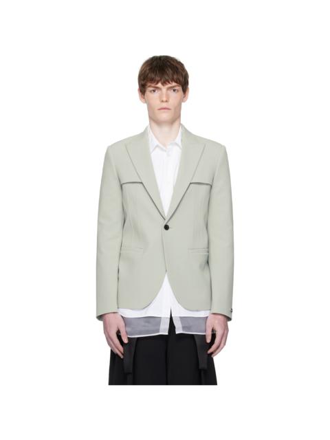 Gray Twill Blazer