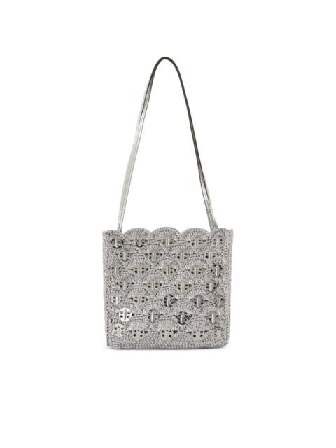 scalloped-edge metal-detail shoulder bag