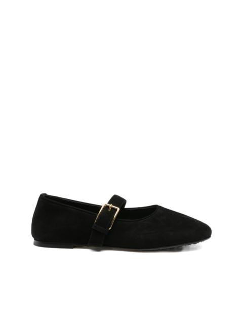 ball-buckle ballet flats
