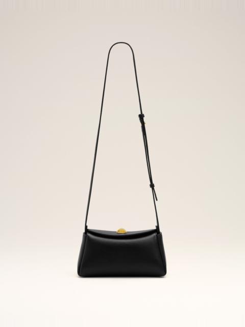 BLACK COW LEATHER MINI CARROUSEL BAG