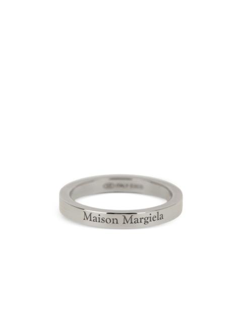 engraved logo thin ring