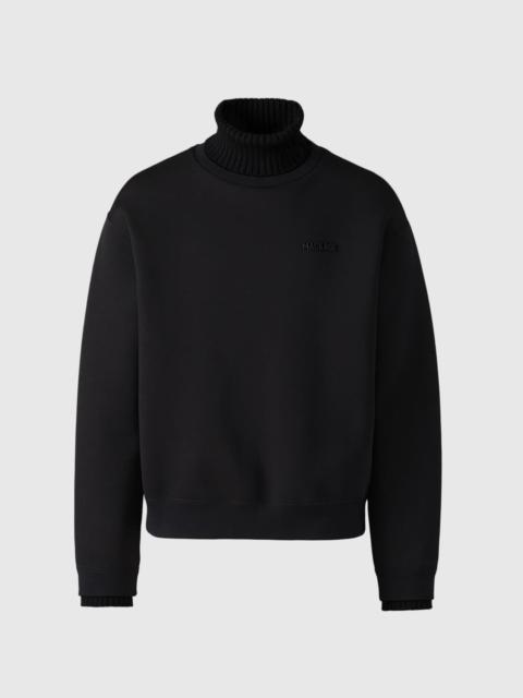LEGEND Knit Cotton-Blend Turtleneck Sweater
