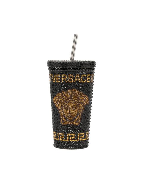 Medusa crystal-embellished travel cup