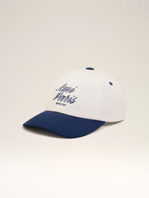 BLUE AND WHITE BICOLOR COTTON AMI PARIS CAP