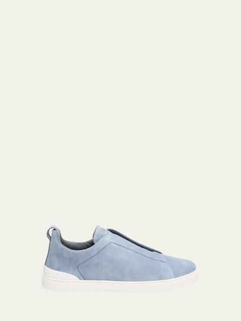 Men's Triple Stitch Suede Sneakers