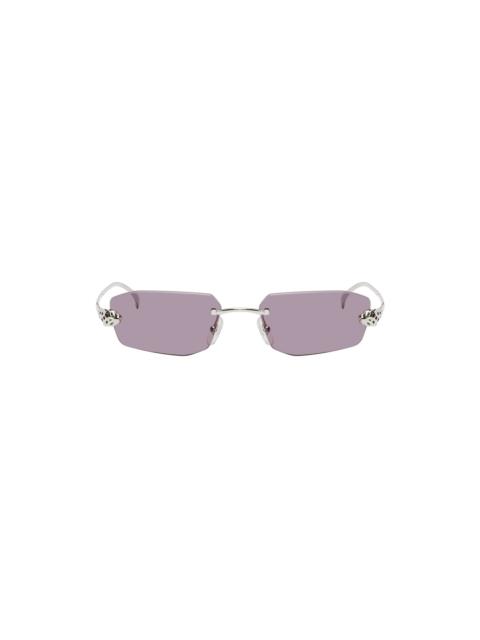 Silver 'Panthère de Cartier' Sunglasses