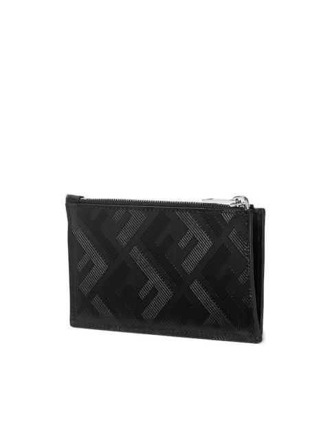 FF-pattern zip cardholder