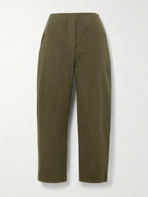 Chloe Cotton-canvas Wide-leg Pants