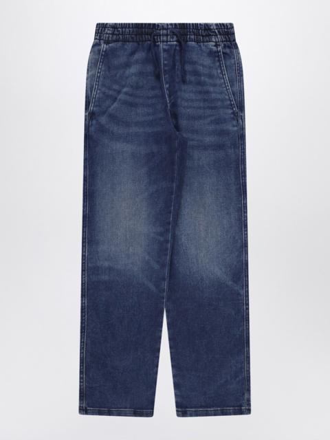 Blue washed denim jeans