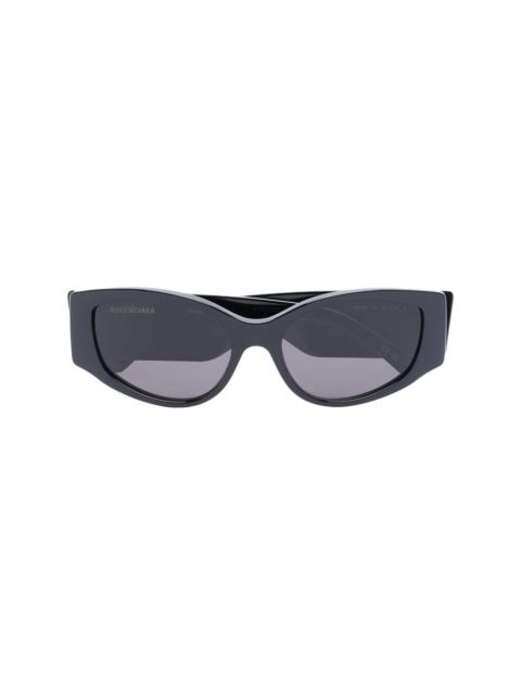 logo-print cat-eye sunglasses