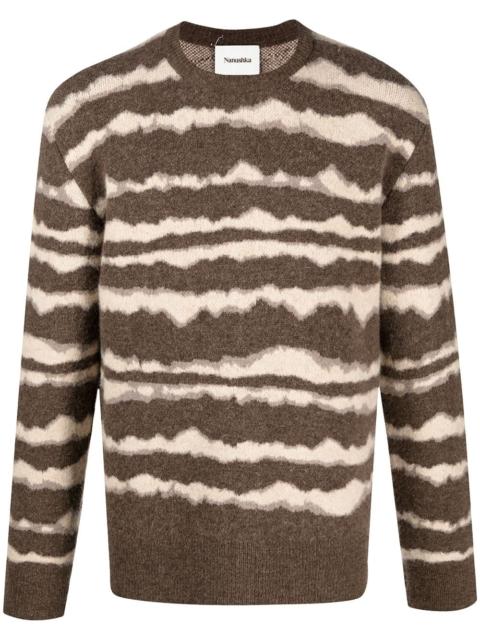 abstract stripe jumper