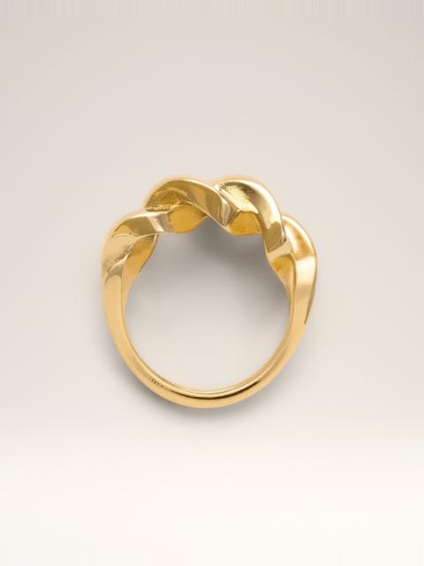 GOLD BRASS TRESSE RING