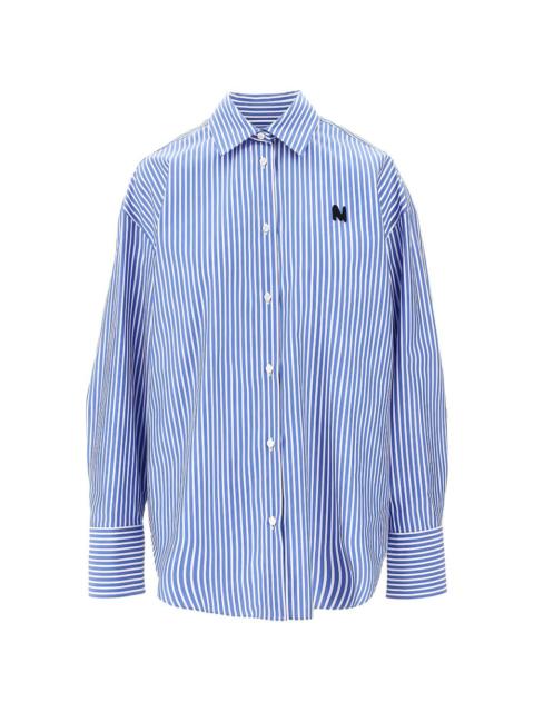 striped logo shirt