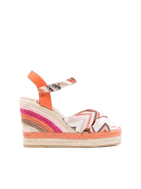 zigzag-woven espadrilles